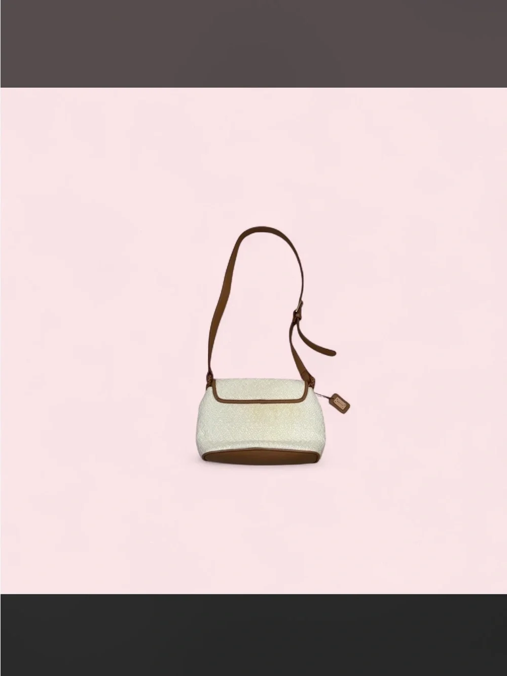 Relic white and brown crossbody bag